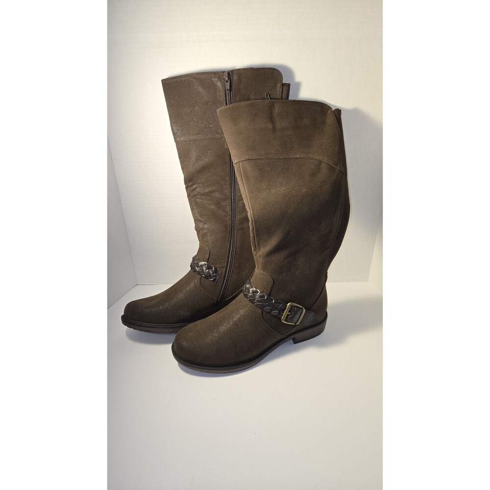 Natural Reflections Shane Size 7.5 Calf High Boot Zipper New